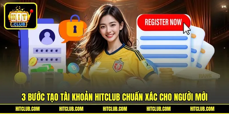 3 bước tạo tài khoản HITCLUB chuẩn xác cho người mới