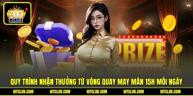 Quy trình nhận thưởng từ vòng quay may mắn 15h mỗi ngày