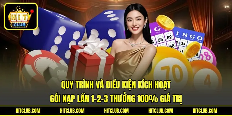 Quy trình và điều kiện kích hoạt gói nạp lần 1-2-3 thưởng 100% giá trị Quy trình và điều kiện kích hoạt gói nạp lần 1-2-3 thưởng 100% giá trị